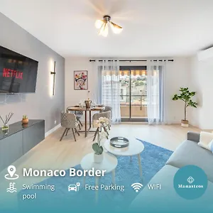 Appartement 5mn Monaco - Vue Mer - Parking - Piscine - Bb, Beausoleil